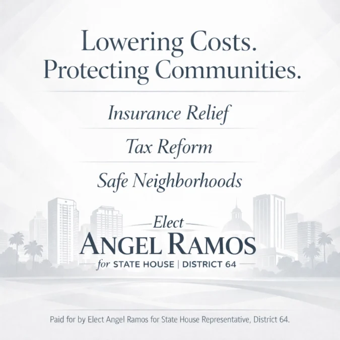 My priority is to lower the cost of living for Floridians by addressing the factors driving up expenses, particularly when it comes to housing-related costs. Families should be able to afford to live in the communities they love without being priced out by rising premiums and increasing tax burdens.