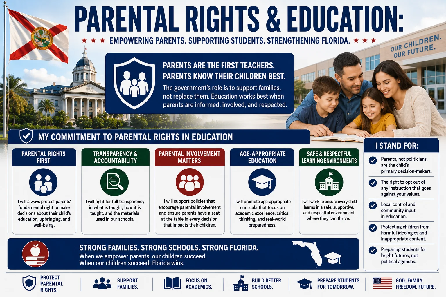 When parents are empowered at home and in the classroom, children succeed and our nation grows stronger.